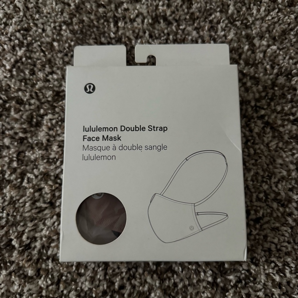 NWT Lululemon Double Strap Face Mask *1Pack in Dusty Bronze
